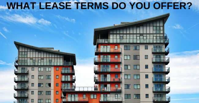 WHAT LEASE TERMS DO YOU OFFER?